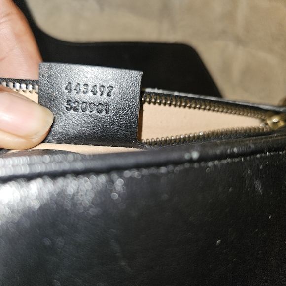 ~SOLD~Gucci GG Marmont Black Leather Shoulder Bag. - Picture 10 of 12